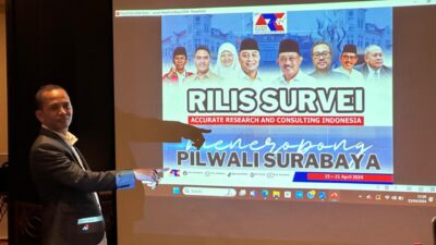 Survei ARCI: Eri Cahyadi-Bayu Airlangga 51,3 Persen dan Armuji-Awik 25,5 Persen