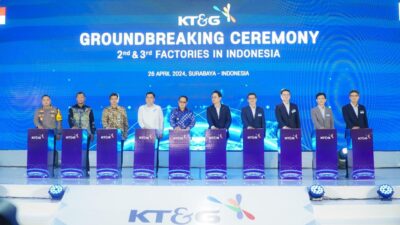 Groundbreaking Pabrik KT&G di PIER Jadi Bukti Bagusnya Iklim Investasi Jatim