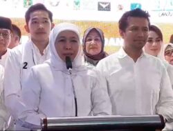Khofifah Imbau Relawan Tak Euforia Unggul Hasil Hitung Cepat Pilgub Jatim