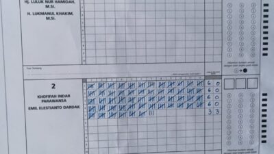 Khofifah-Emil Pecundangi Risma-Gus Hans dan Luluk-Lukman di TPS Rumah Emil di Trenggalek 