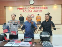 Polda Jatim Tangkap Dua Pelaku Spesialis Curanmor Kost di Sidoarjo