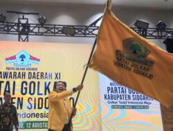 Golkar Sidoarjo Aklamasi Pilih Adam Rusydi, Dapat Dukungan Lintas Partai