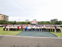 Apel Kebangsaan di Mapolda Jatim: Buruh dan Polisi Bersatu Gaungkan Jogo Jawa Timur